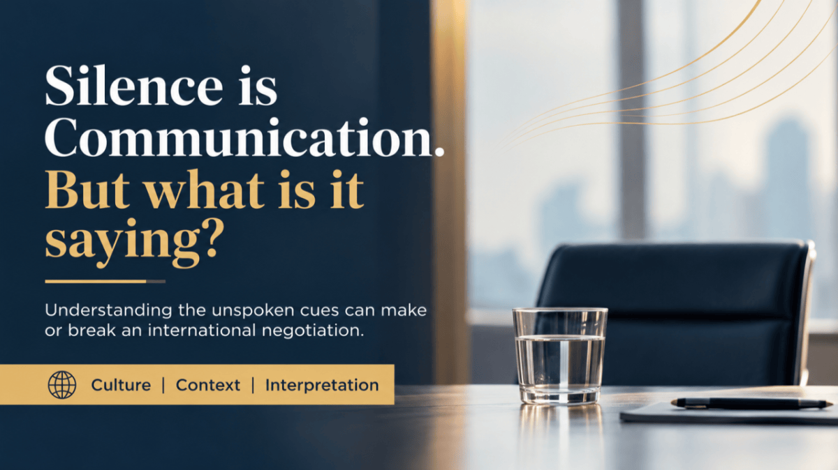 Silence is communication. But what is it saying?