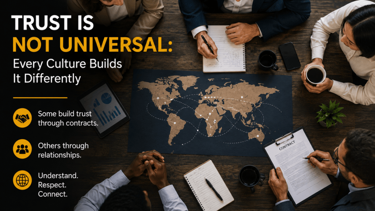 Trust is not Universal: Every Culture builds it differently