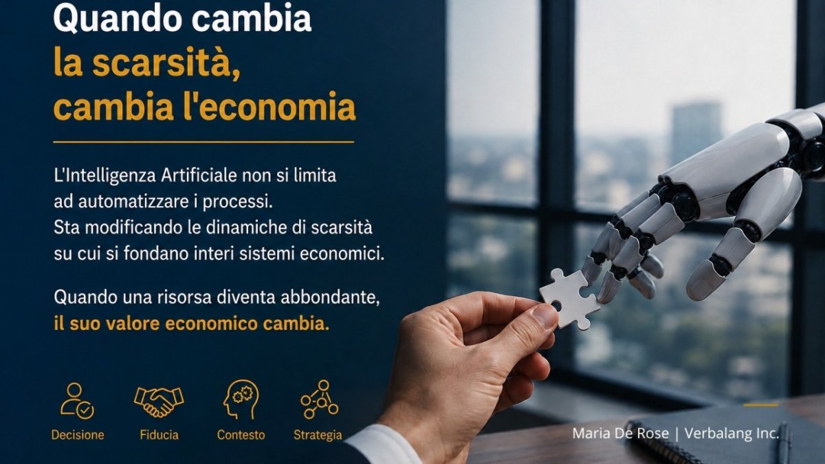 Quando cambia la scarsità, cambia l’economia — Maria De Rose